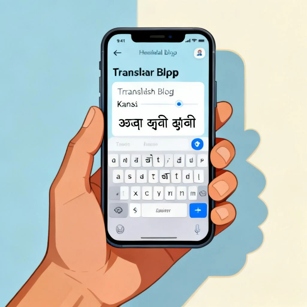 free english to kannada translation illustration