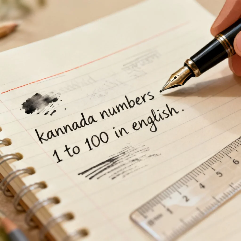 Kannada Numbers 1 to 100 in English: A Complete Learning Guide illustration