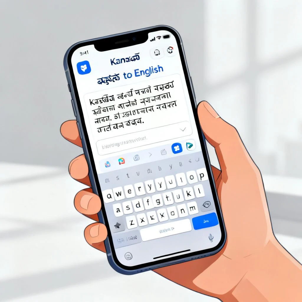 kannada to english translation app illustration