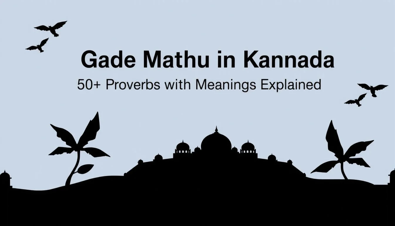 Gade Mathu in Kannada: 50+ Proverbs with Meanings Explained