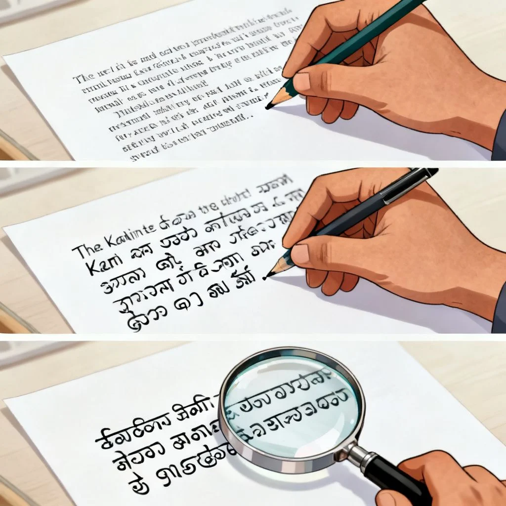 how to translate english paragraph to kannada illustration