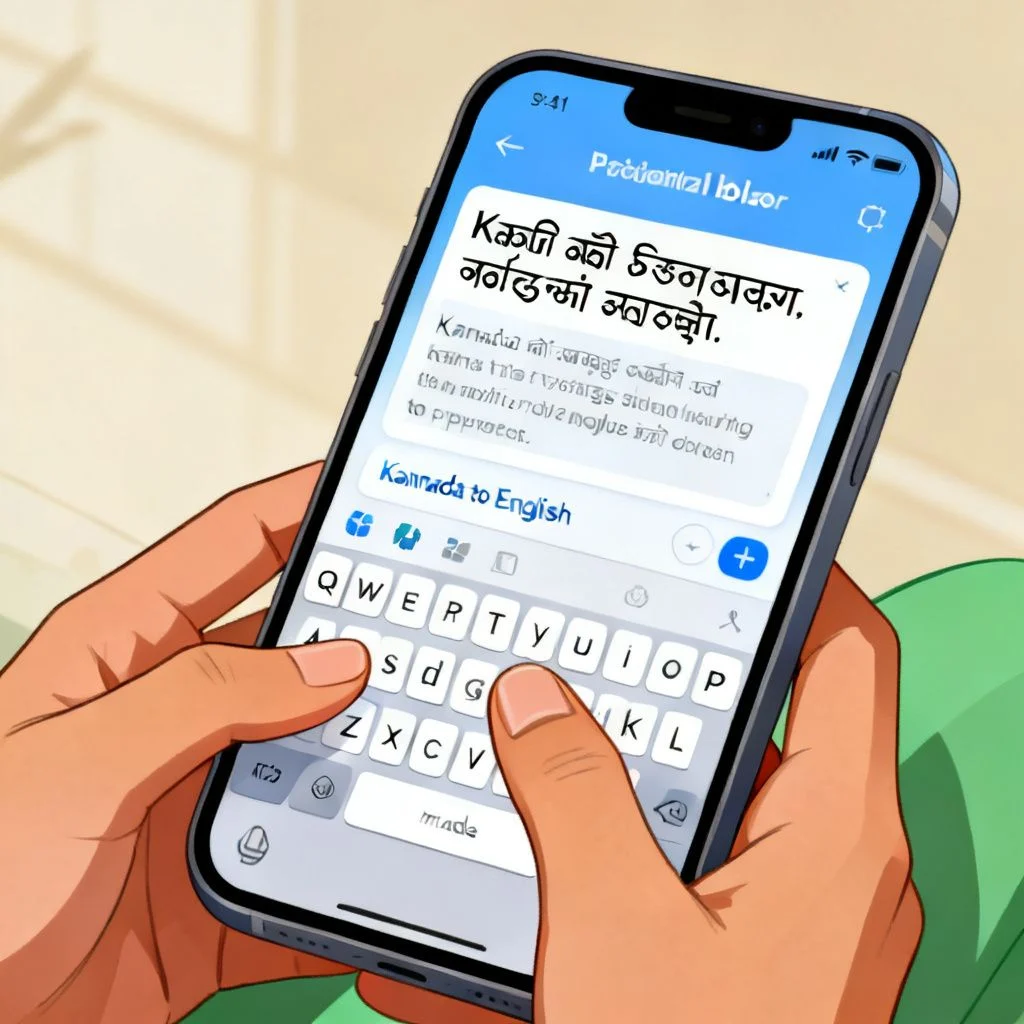 how to translate kannada to english illustration
