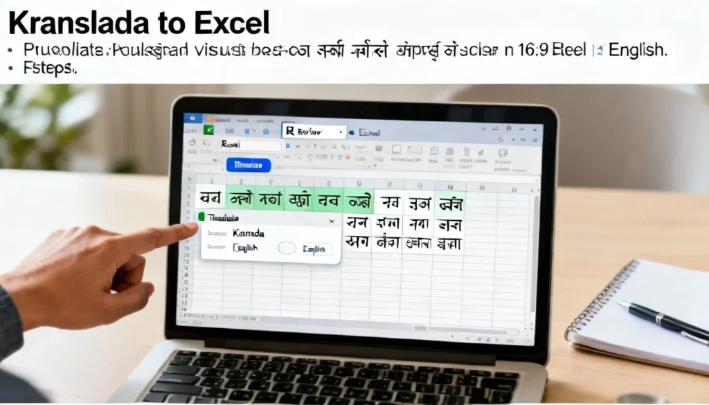 how to translate kannada to english in excel — How to Translate Kannada to English in Excel: A Step-by-Step Guide