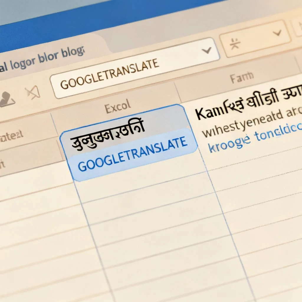 how to translate kannada to english in excel illustration