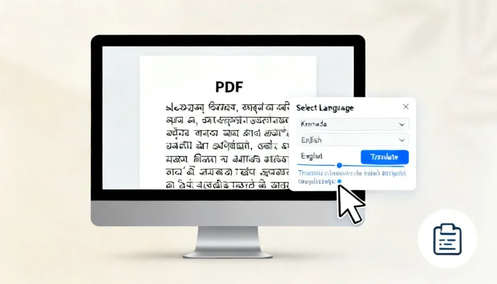 how to translate income certificate from kannada to english