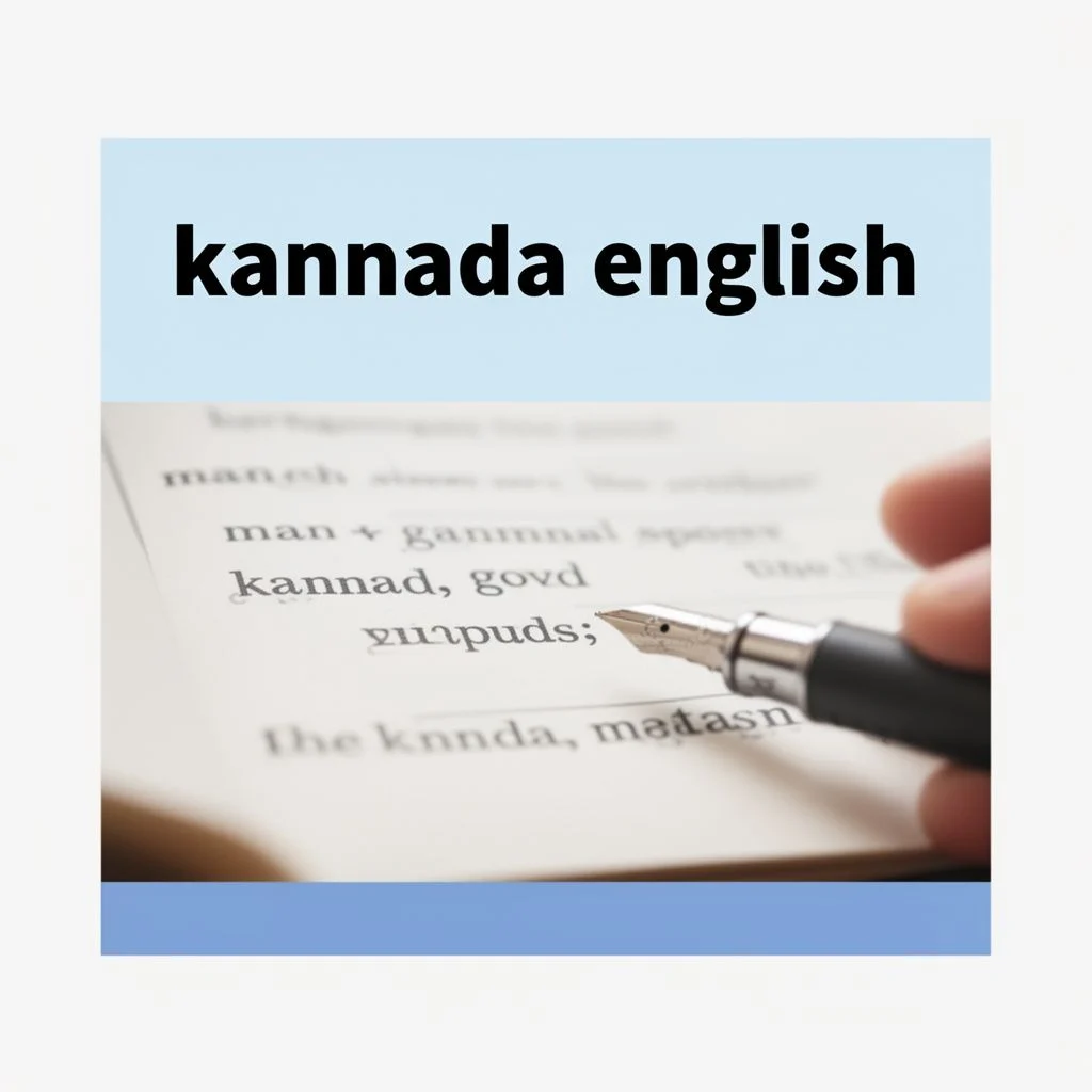 kannada english illustration