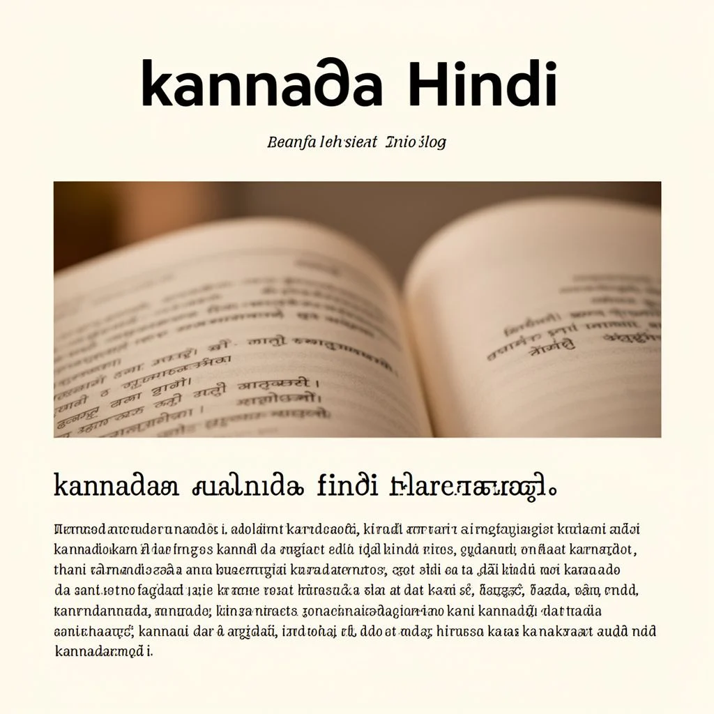 kannada Hindi illustration