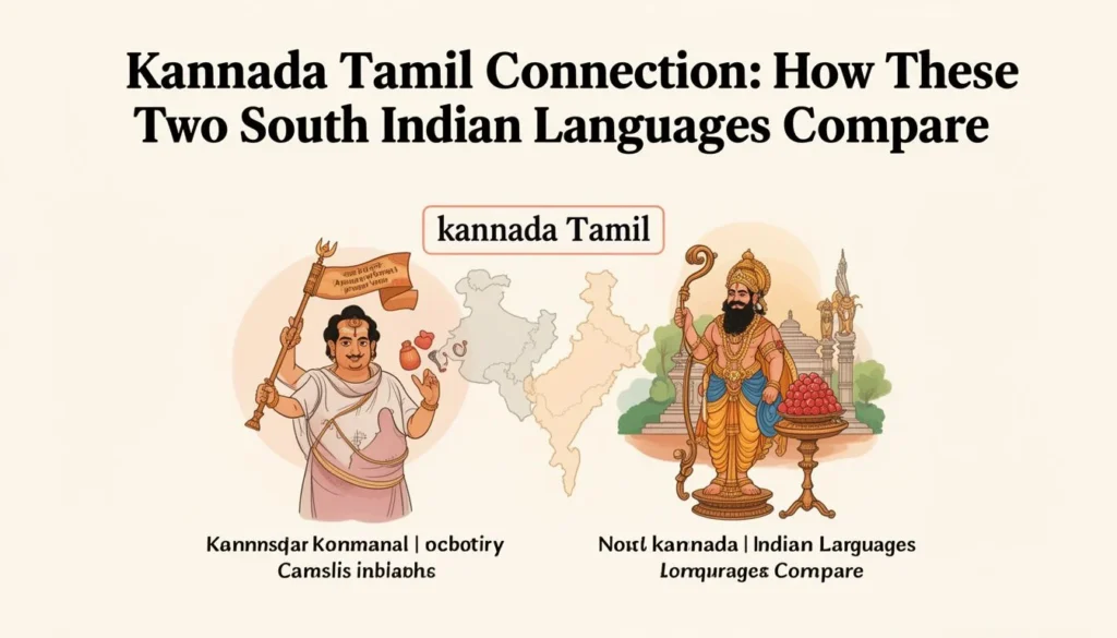 kannada Tamil — Kannada Tamil Connection: How These Two South Indian Languages Compare