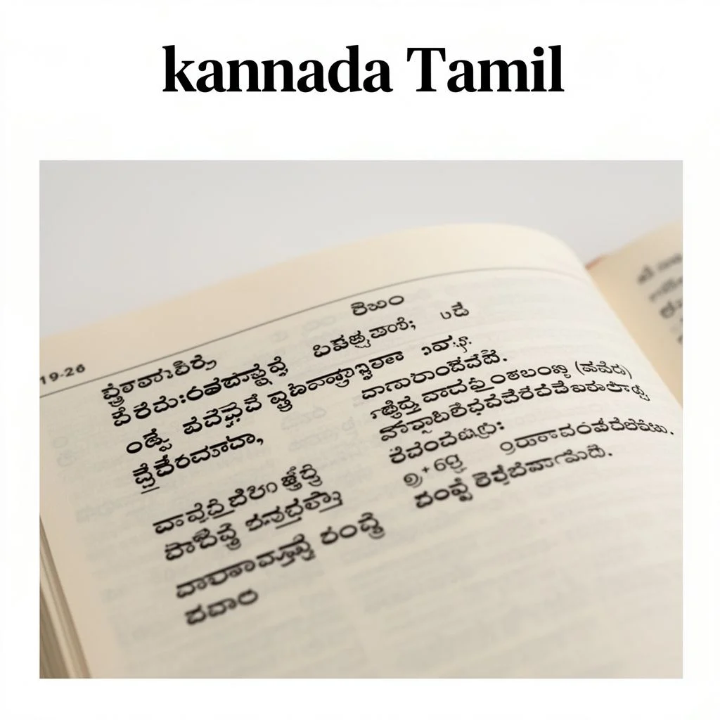 kannada Tamil illustration