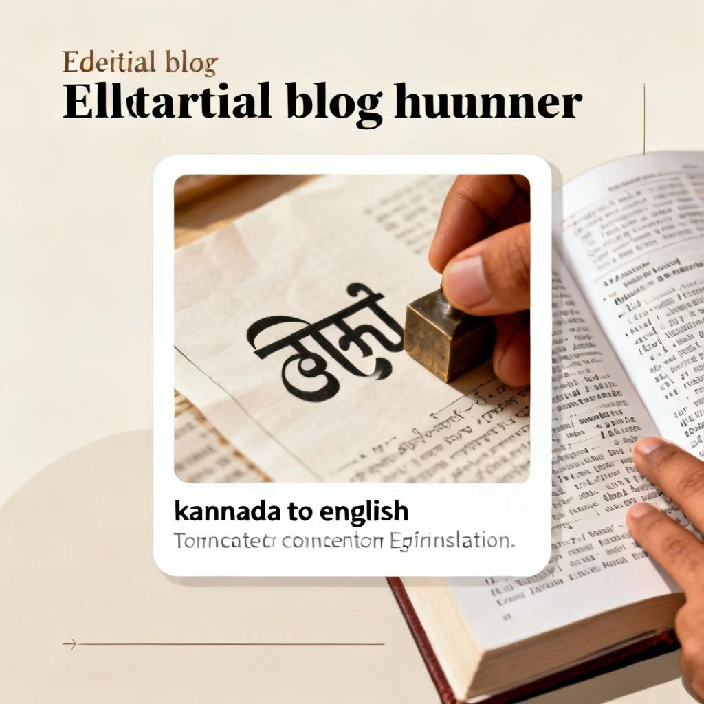 kannada to english illustration