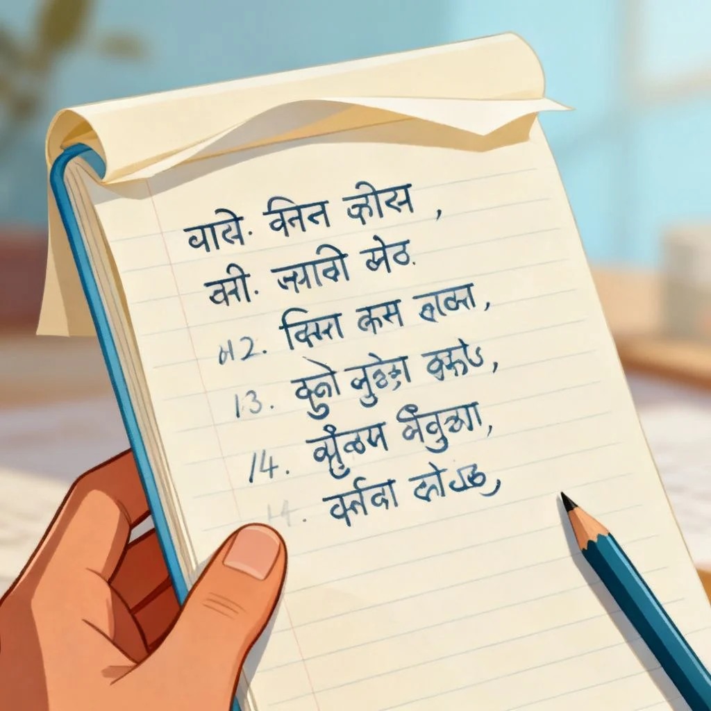 hindi to kannada words illustration